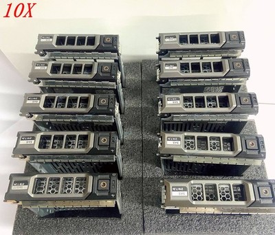 Lot 10 0F238F Dell G13 SAS SATA PowerEdge 3.5 HDD Caddy Tray R620 R720 R730 R430