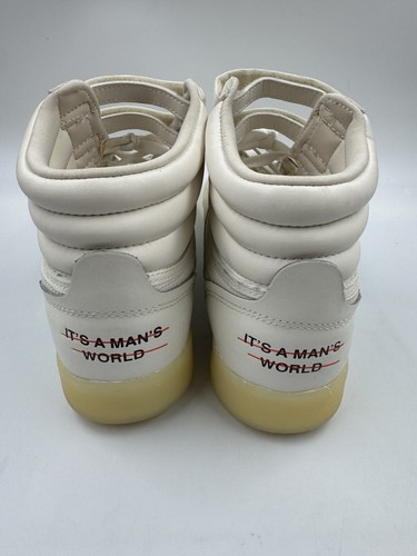 Reebok Freestyle Vintage IT'S A MAN'S WORLD High Top Sneakers Women's US10 Retro - Picture 6 of 20
