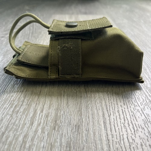 2-In-1 Universal Radio MOLLE & Belt Tactical Bungee Fast Pouch Holder GREEN - Picture 4 of 10