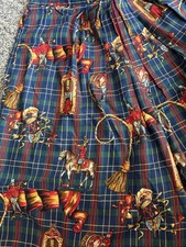 Vtg Ali Miles Culottes Split Riding Skirt 12 Military Guard Horse Novelty 6492
