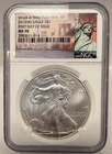 2015 W AMERICAN SILVER EAGLE $1 FIRST DAY OF ISSUE NGC MS 70