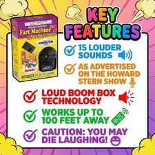 Remote Control Fart Machine 2-The Best-THE ORIGINAL-2026 VERSION-15 FART SOUNDS 