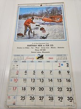 1965 Hartman Hide & Fur Sportsmans Calendar F...