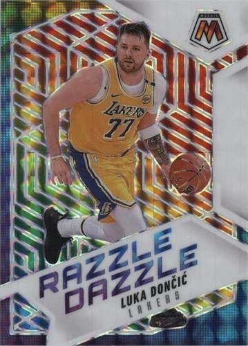 2024-25 Panini Mosaic Blue Sparkle Thunder Road Luka Doncic /125 
