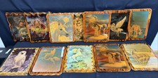 Vintage 80s Unicorn Fantasy Wall Plaques Set 12 Sue Dawe Pegasus Wizard
