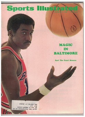 Earl The Pearl Monroe Baltimore Bullets Nov 4 1968 Sports Illustrated Magazine