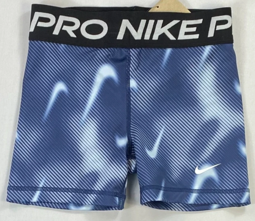 Girls Nike Kids Logo Dri Fit Pro 3" Training Compression Spandex Shorts