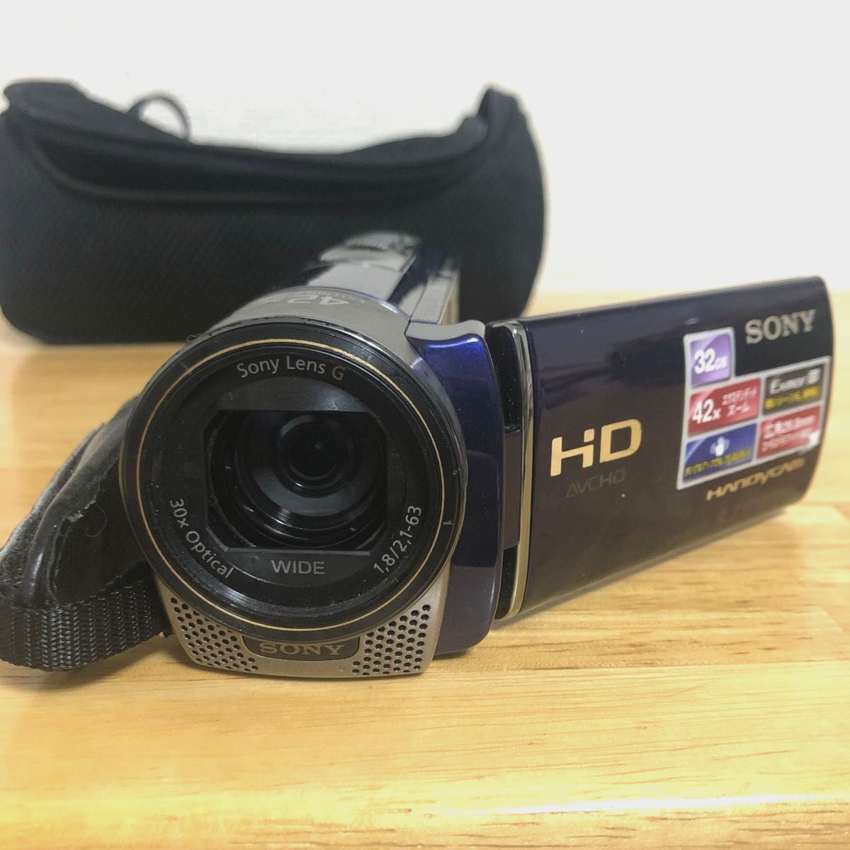 SONY Handycam HDR-CX180 Blue Full HD AVCHD 32GB 30x Zoom Exmor R G