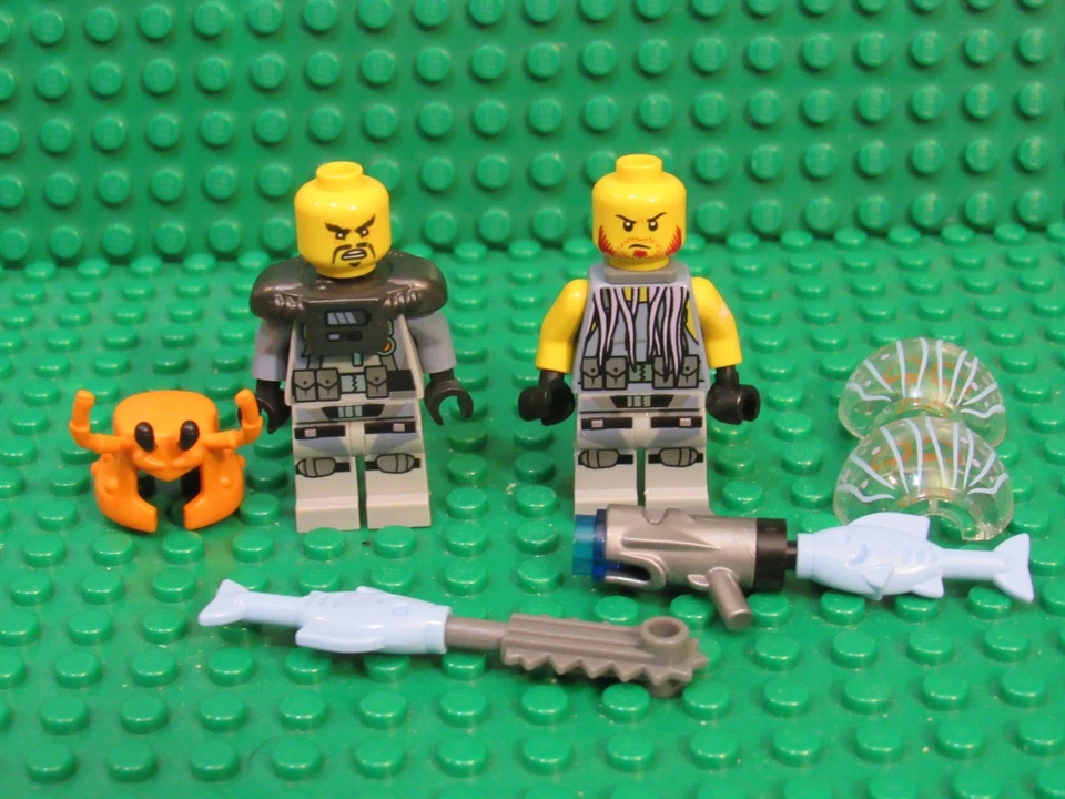 Lote de 2 Minifiguras LEGO Ninjago Película Tiburón Ejército Jalea Crujiente JH26 Foto 2 de 3