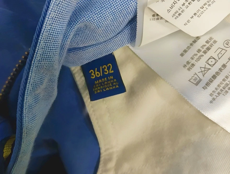 Chinos para hombre Ralph Lauren con temática náutica bordados calce recto 36x32 Foto 4 de 4