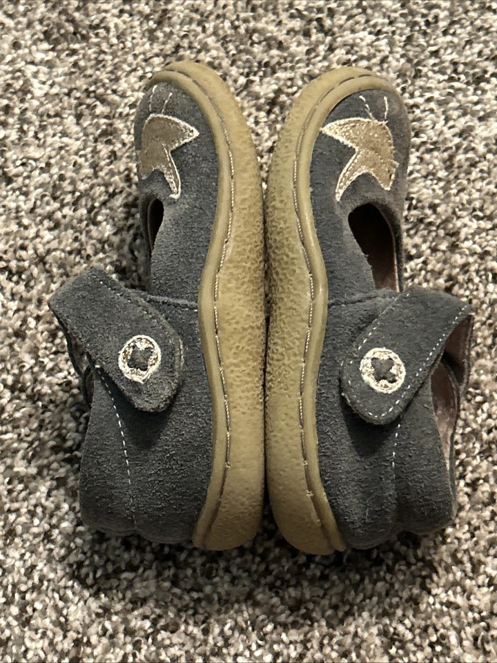 Zapatos Livie & Luca Pio PIo Gris Gamuza Dorado Pájaro Mary Jane Talla 6 Foto 4 de 4