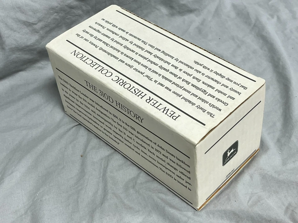 John Deere 310D BACKHOE Loader Tractor Pewter Spec-Cast NIB nice! - Image 3 of 4