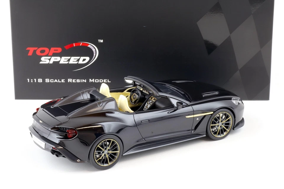1:18 Top Speed Aston Martin Vanquish Zagato Speedster Nero Scottante TS0231 - Immagine 3 di 4