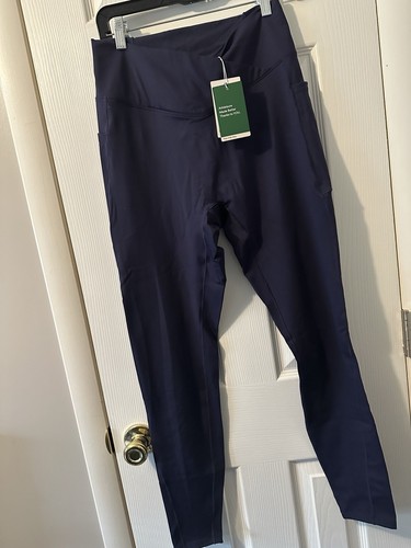 Halara NWT Patitoff Thermal Leggings Size Large Navy Side Pct Hair Resistance - Bild 3 von 6