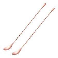 2 Pcs 12 Inches Bar Spoon, Long Handle Mixing Stirrers for Drink, Stainless Ste