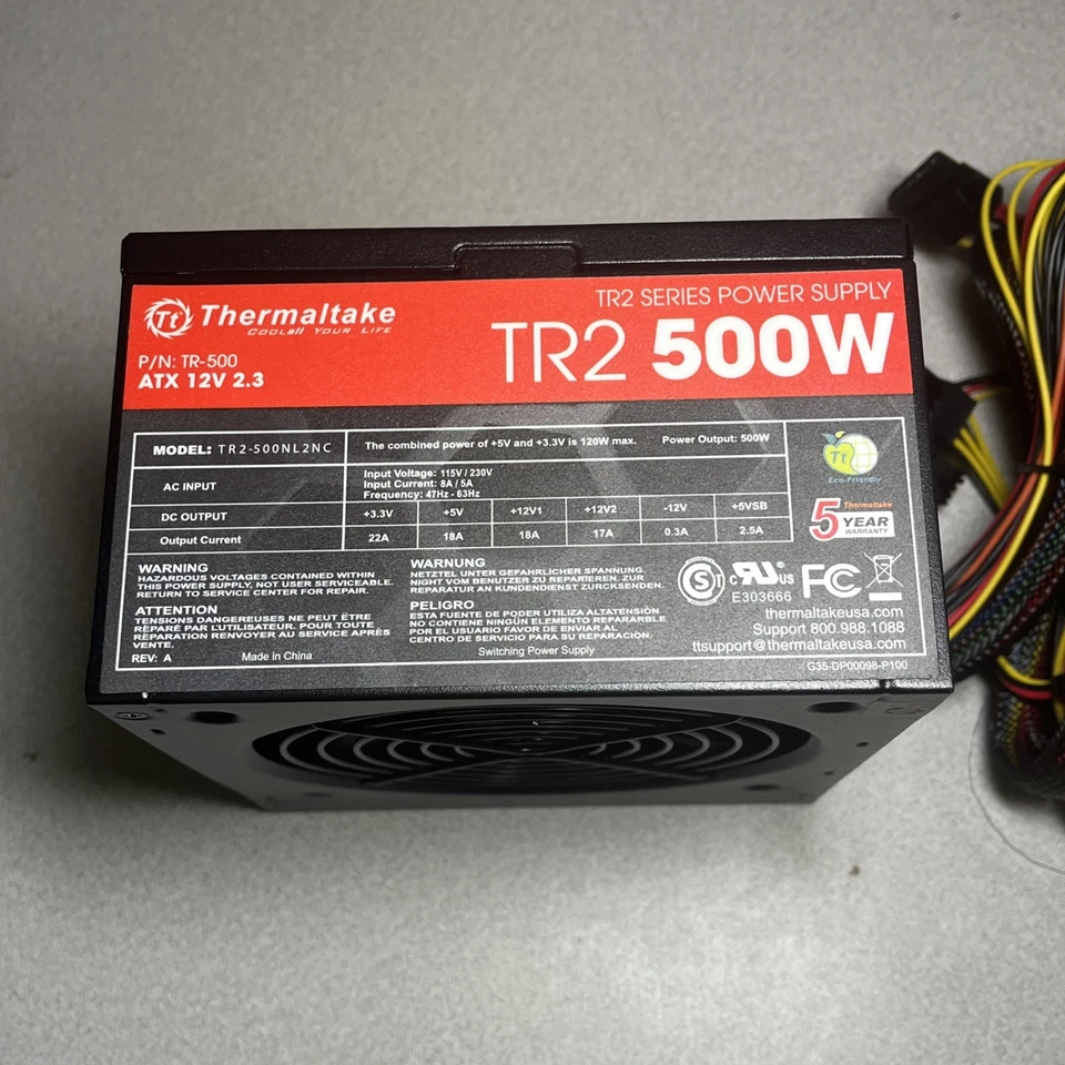 Thermaltake TR2 500W TR2-500NL2NC Power Supply - Image 2 of 4