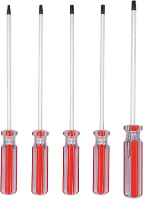 T15 T20 T25 T27 T30 Torx Screwdriver Set, 6Inch Magnetic Torx Driver Star Bit Sc
