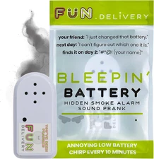 Bleepin' Battery: Hidden Annoying Smoke Alarm Beep Sound Device to Prank Friends