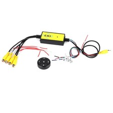 4 Input 1 Output Car Video Switcher, Automatic Backup/Front/Left/Right View S...