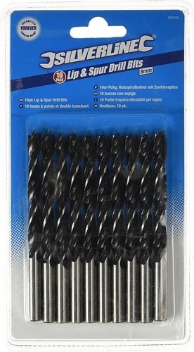 10x Wood Drill Bits Set Precision Ground Spur Point Durable Sharp Tools ...
