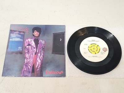 Prince-Delirious-ORIG. 1983 US Warner Bros. 45 & Picture Sleeve Poster! MINT!