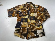 Vintage Kennington Disney Disco Shirt Medium Fantasia Mickey Wizard Button Down