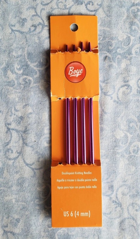 BOYE~Size 6/4 mm~7”~Double Point Knitting Needles, Set of 4