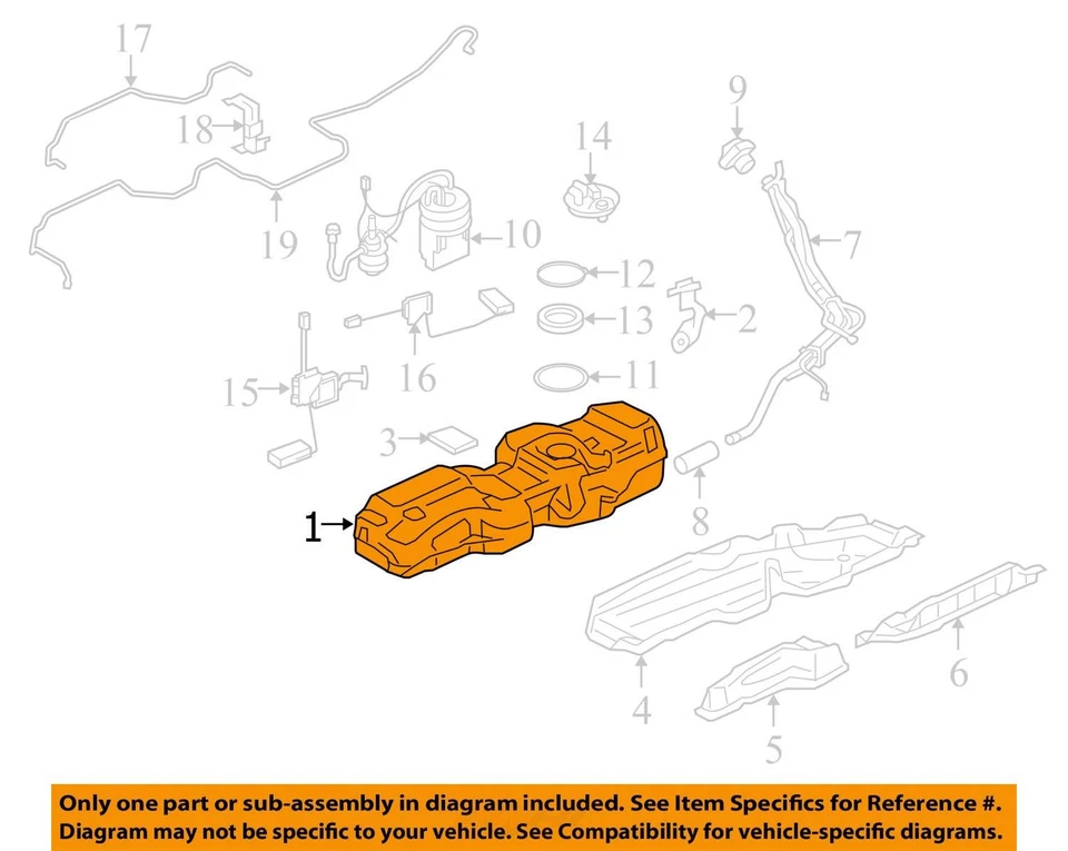 (LOCAL PICKUP ONLY) Fuel Tank Fits 10-13 RANGE ROVER SPORT 3009617 Foto 3 de 4