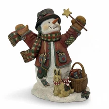 Lang & Wise Happy Snowman Classic Santa Limited Edition Susan Winget Artwork