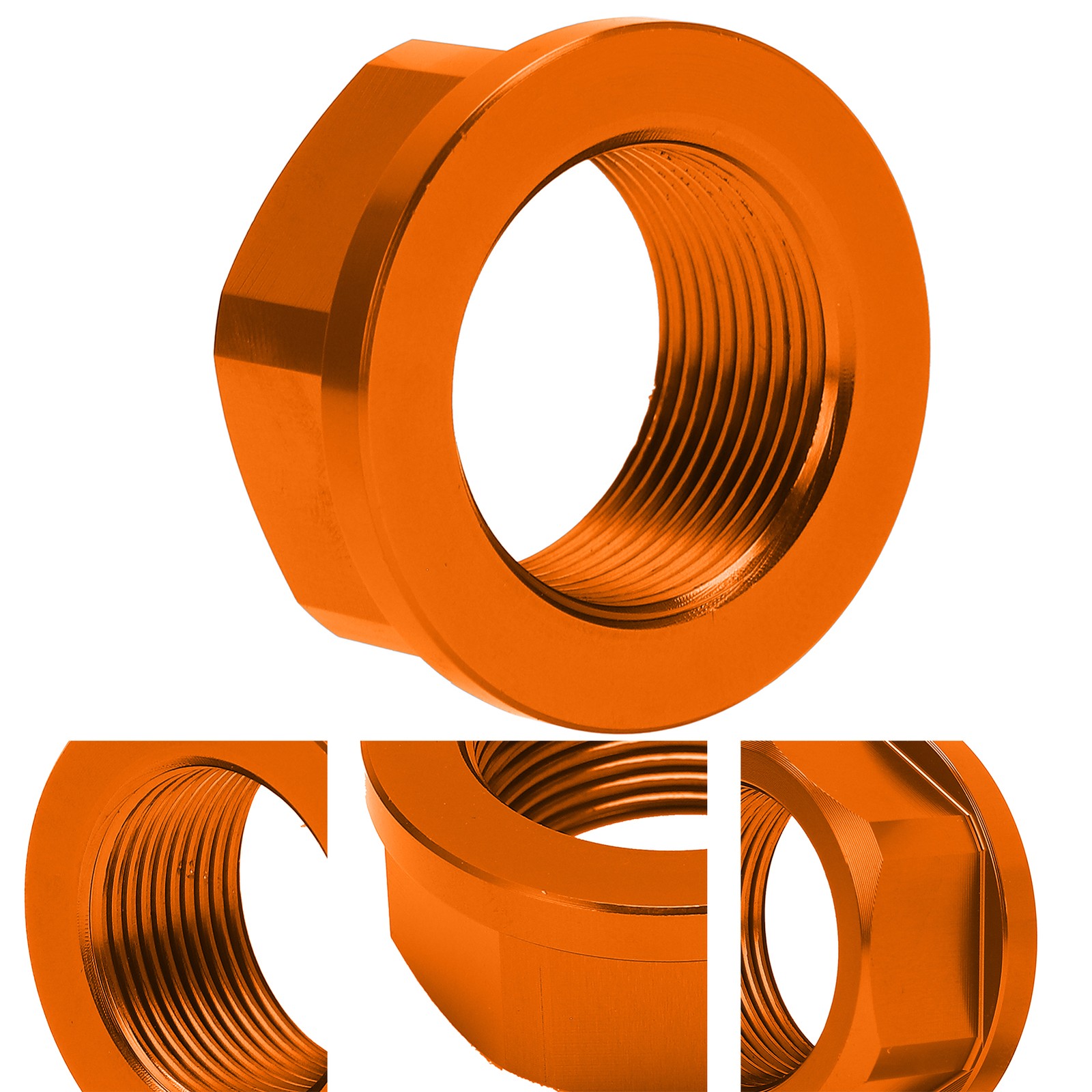 ⁺Orange M25 Rear Wheel Axle Nut 61010086000 For FC/FX/TC/TX 125‑450.