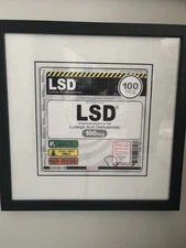 Denial Blotter Print Artist Proof Professionally Framed