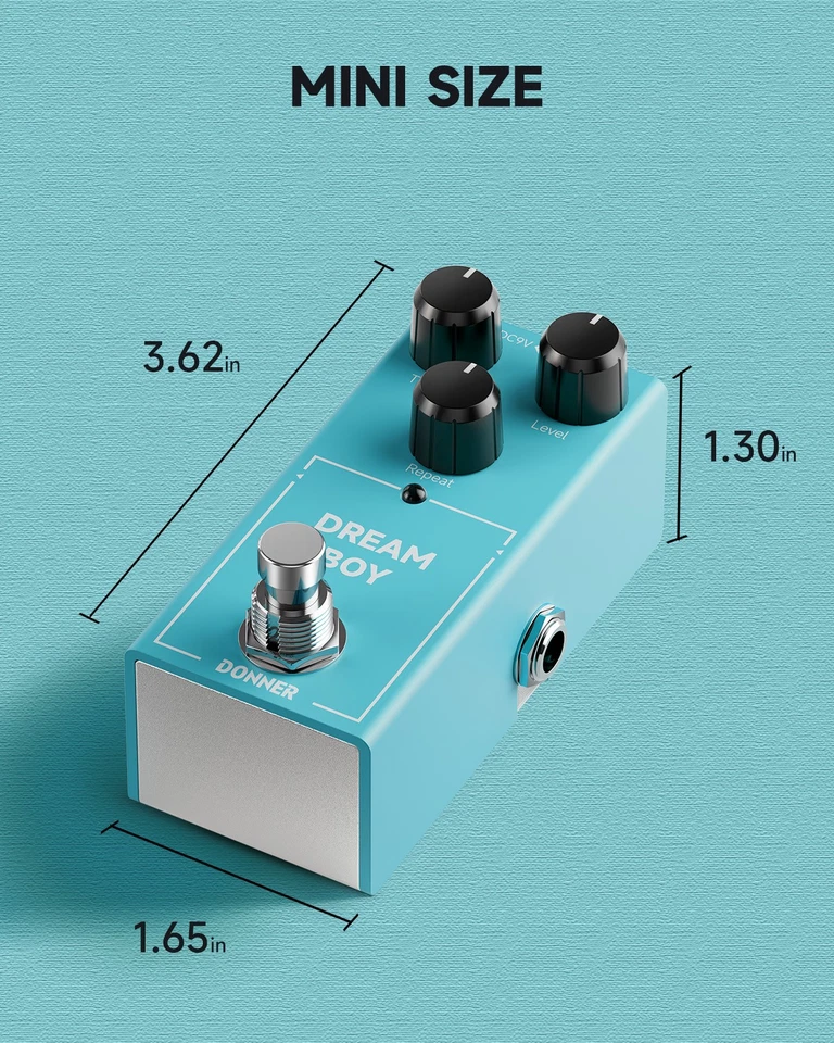 Donner Dream Boy Analog Delay Guitar Effects Pedal Vintage Delay Pedal Warm Tone - Image 4 of 4