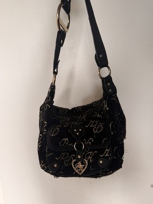 Paris Hilton Vintage Handtasche Schwarz Gold Y2K