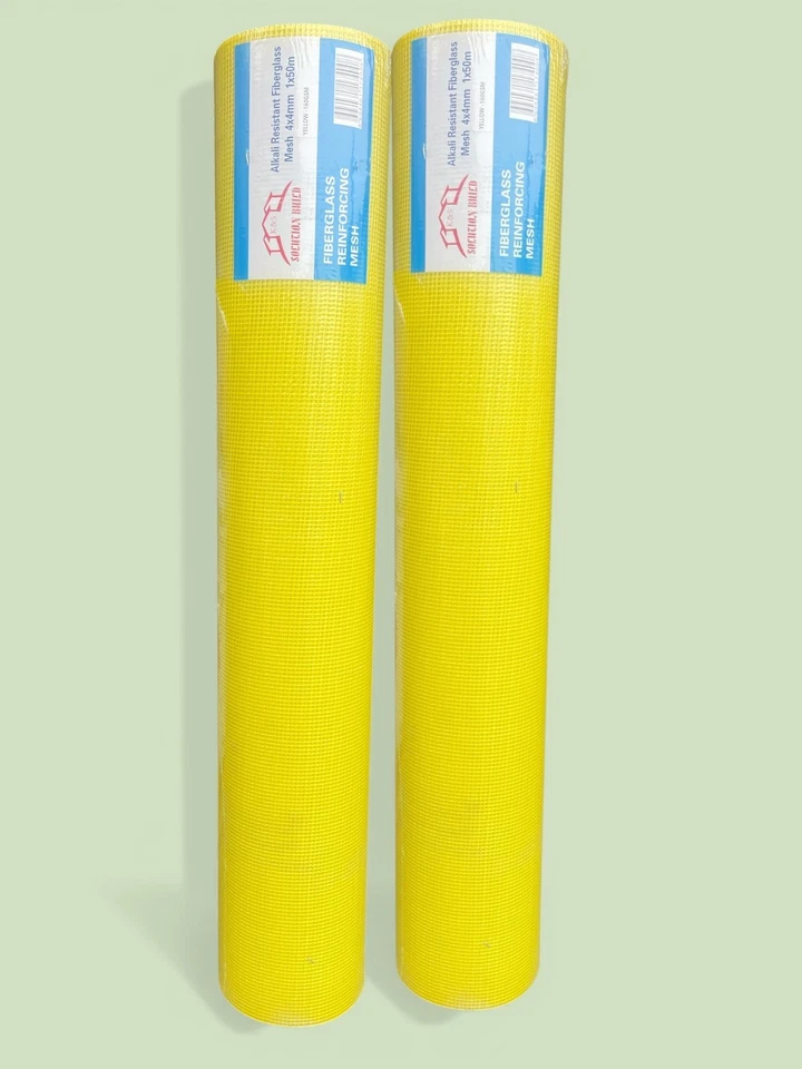 Fibreglass Rendering Render Mesh 50sqm 160g/m2 4x4 mm Drywall Master Pack of 2 - Image 1 of 1