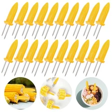 20 Pack 3.54 Inch Large Corn Holders, Stainless Steel Corn on The Cob Holders...