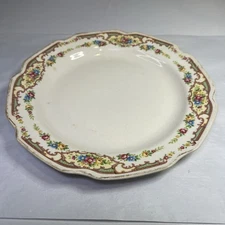 Vintage Mount Clemons Floral Design Dinner Plate Serving Platter 9”