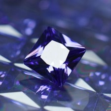 Natural CERTIFIED 21 Pcs Tanzanite Purple Square Cut Loose Gemstone 5x5 mm Lot