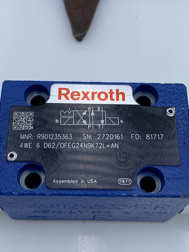 BOSCH REXROTH R901235363 Hydraulic Directional Control Solenoid Valve 24VDC NEW - Picture 4 of 12