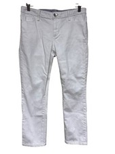 Banana Republic Women's Jeans Crop White Cotton Denim Summer Beach Size 27