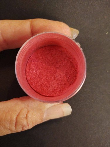 Rose Red Mica Pearl Powder 5 grams in a jar - Picture 3 of 12