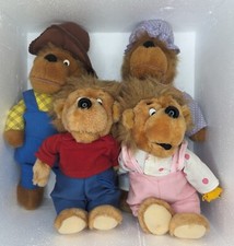 Fisher Price Berenstain Bear 1982 Plush set of 4 Papa Mama Sister Brother