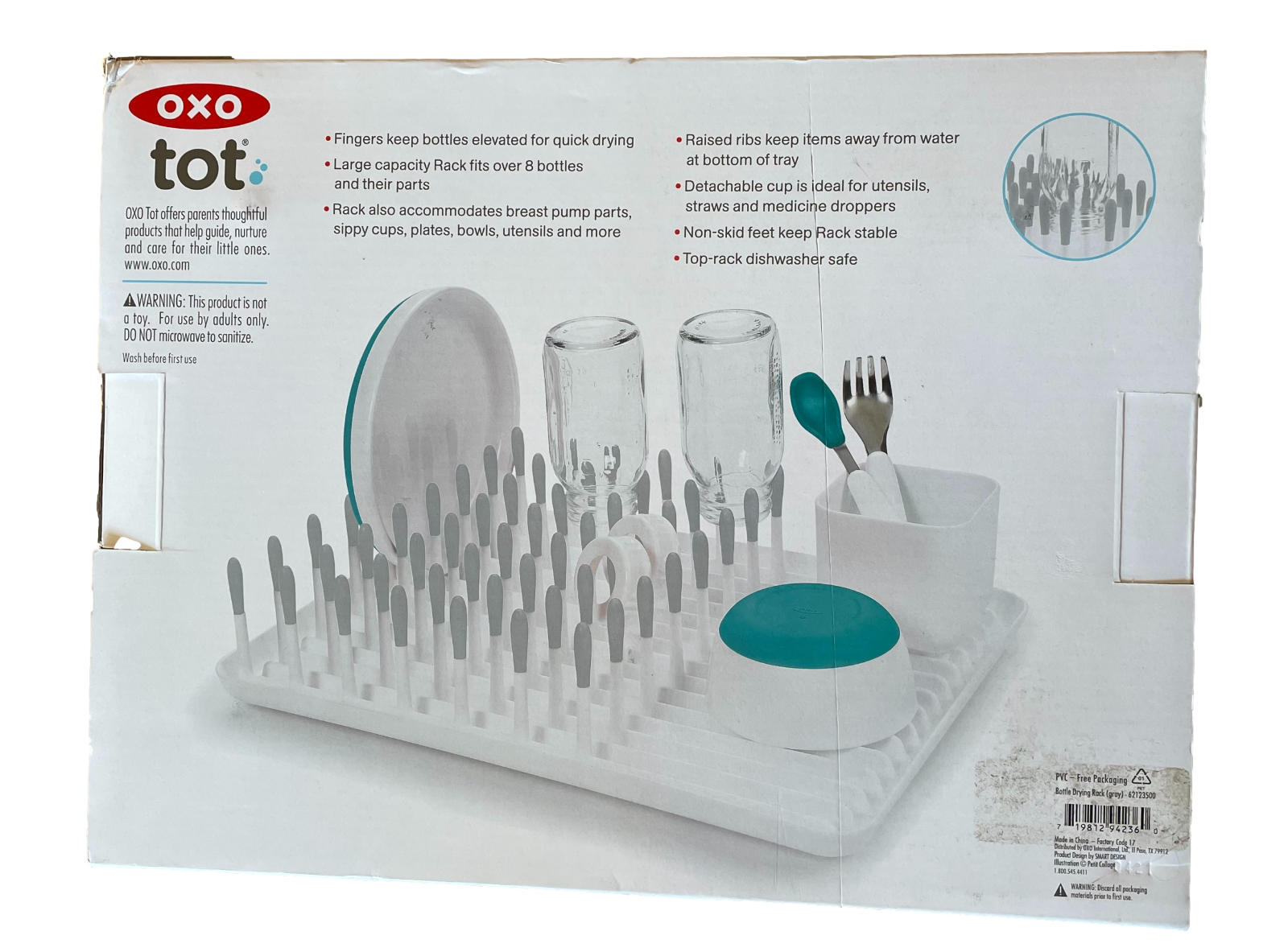 TOT oxo Bottle Drying Rack White/Grey Brand New, Imperfect Package eBay