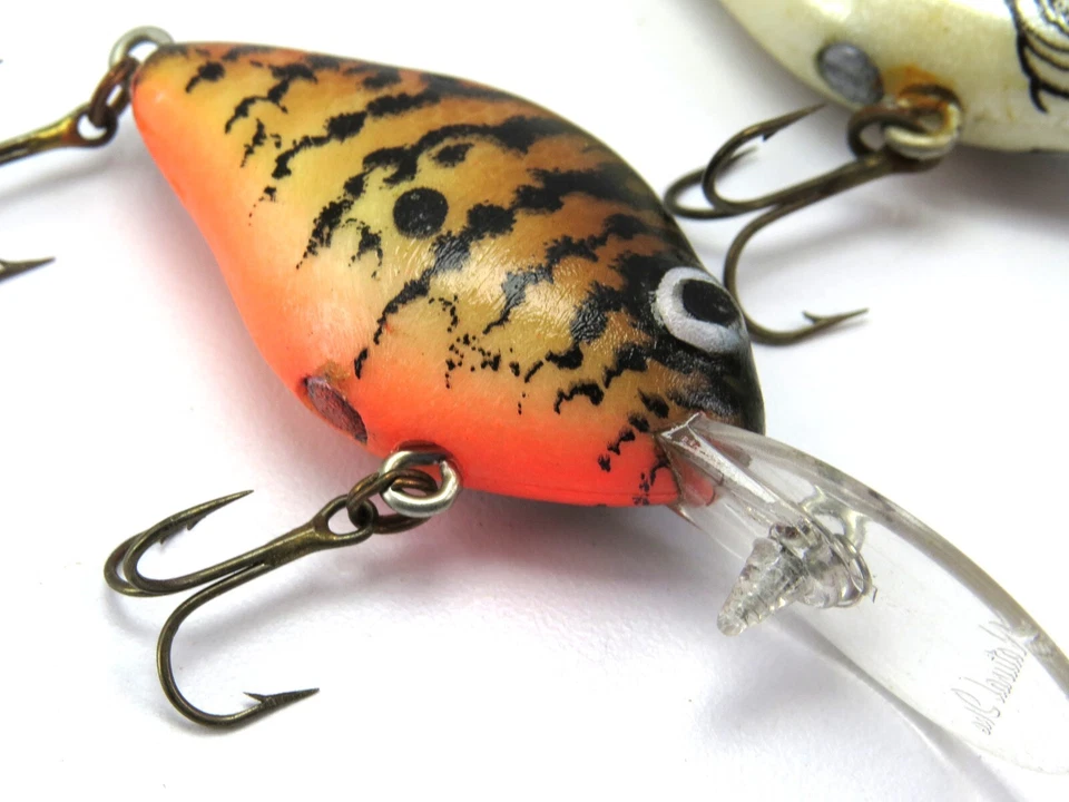 Señuelos de pesca Lazy Ike Natural Ike Diving de plástico Crankbait, lote de 2 - leer Foto 3 de 4