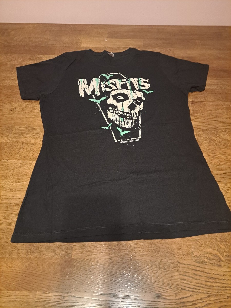 NEW!!!THE MISFITS Feind Skull Logo Coffin Bats Juniors Star Tee T