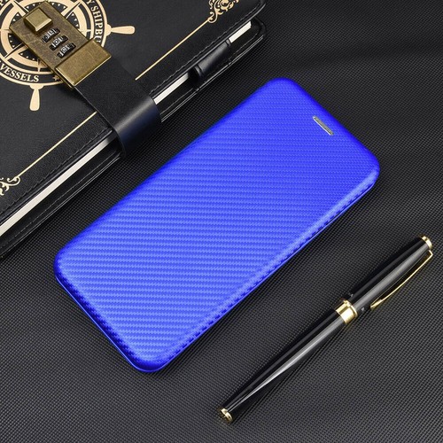 Flip Kohlefaser PU Leder Karten Etui Abdeckung für iPhone 11 12 13 14 15 16 6 7 8+ - Bild 28 von 56