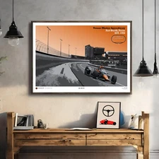 Pato O'Ward Racing Poster IndyCar Texas Speedway Wall Art Print Indy Fans Gift