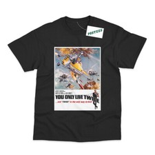 Image of Retro Movie Poster Inspired By James Bond You Only Live Twice DTG Print T-Shirt