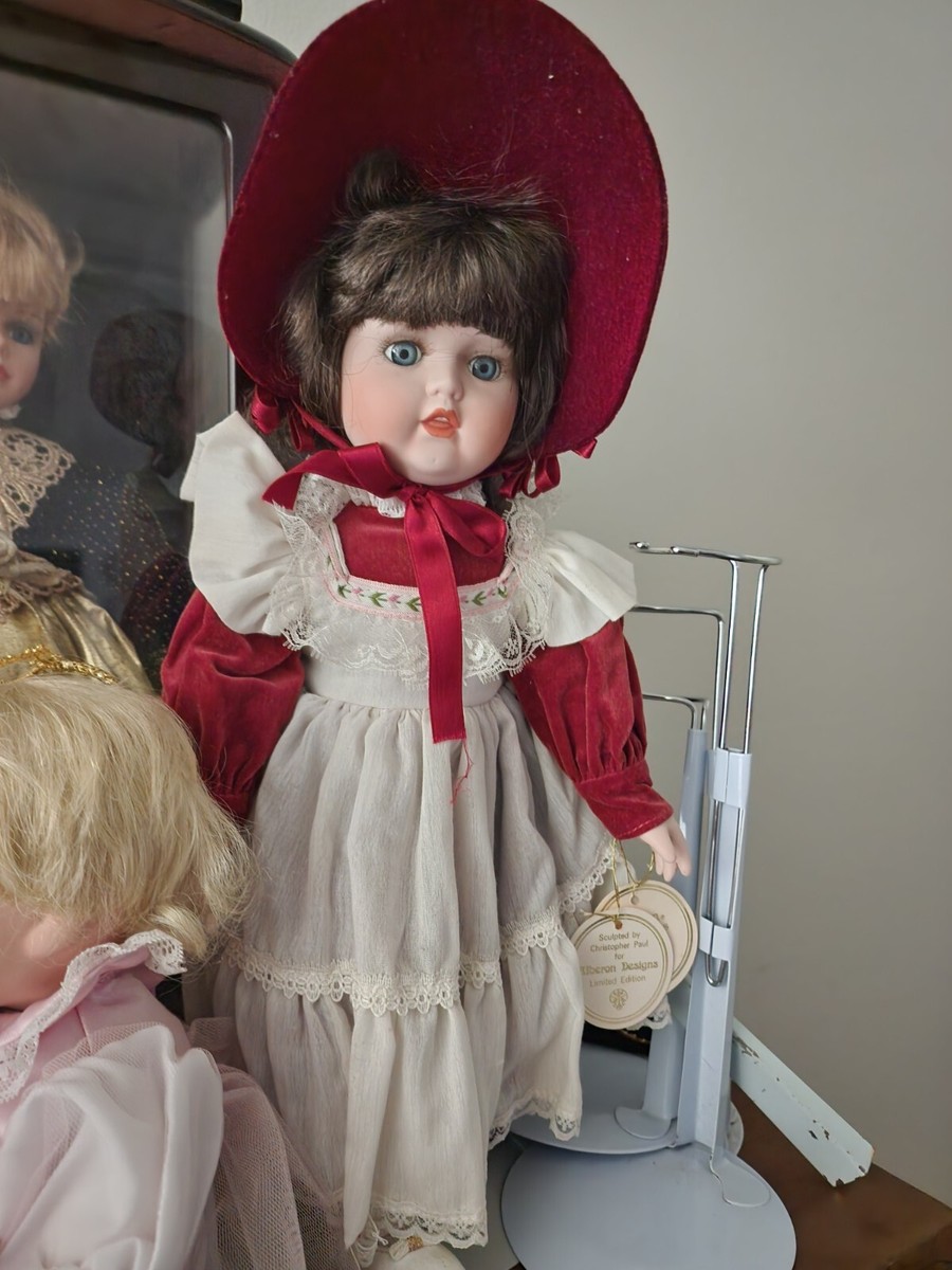 Alberon Porcelain Doll With Music Box 