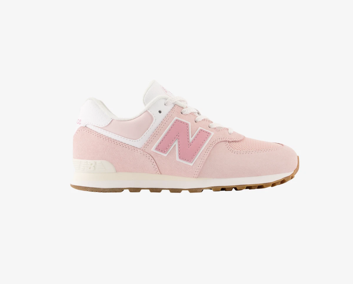 New Balance 574 Classic Pink Red Girls Grade School Kids GS Youth 74CH1605  | eBay
