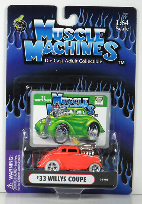 Muscle Machines Limited 1933 Willys Coupe 33 White Tire #03-06